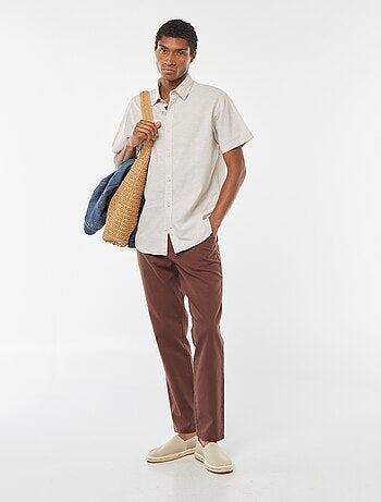Camisa de mezcla de lino 'Produkt'