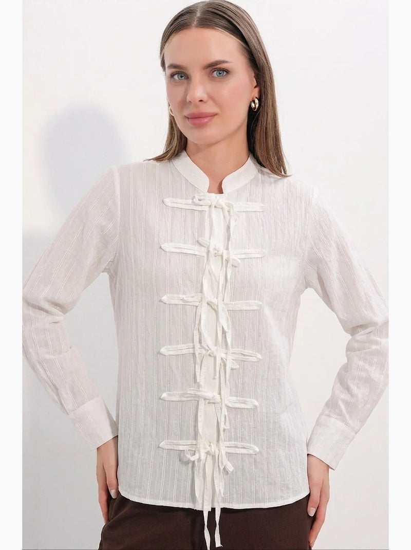 Camisa de mujer bdart Blanco - Kiabi