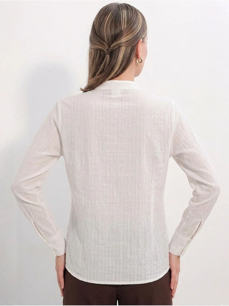 Camisa de mujer bdart Blanco - Kiabi