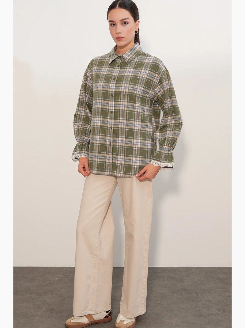 Camisa de mujer bdart Caqui - Kiabi