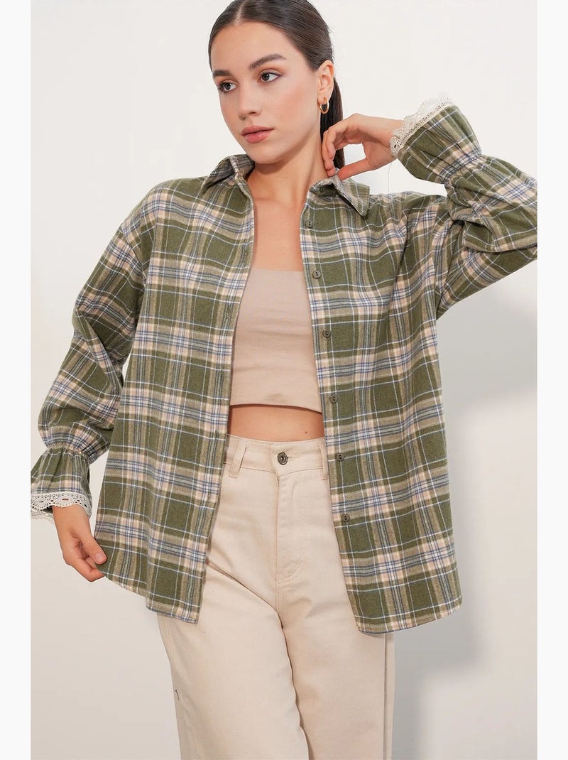 Camisa de mujer bdart Caqui - Kiabi