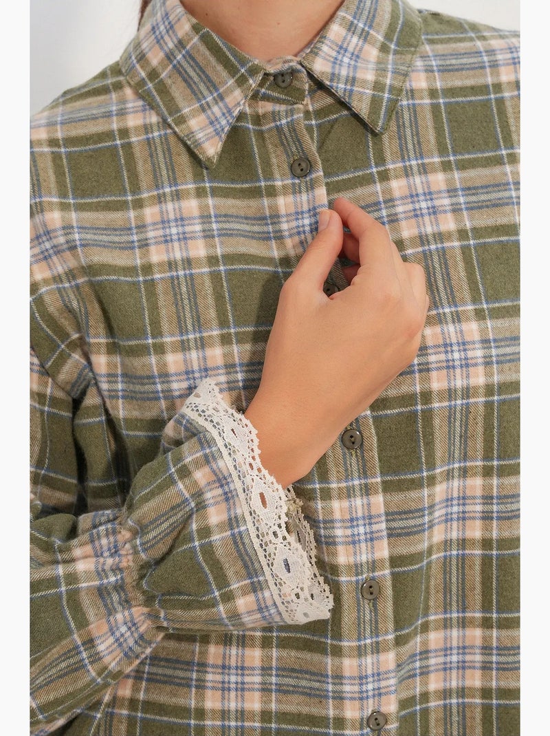 Camisa de mujer bdart Caqui - Kiabi