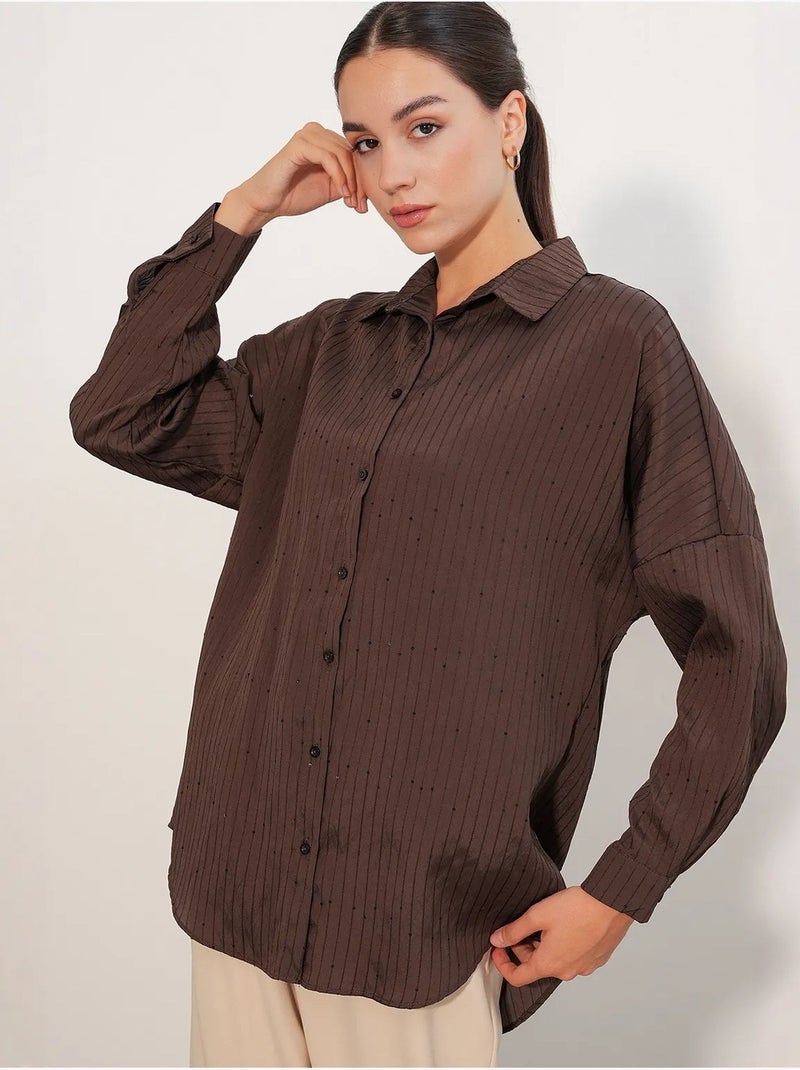 Camisa de mujer bdart Marrón chocolate - Kiabi