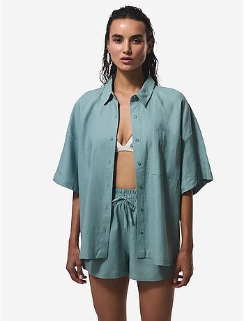 Camisa de mujer con cuello de camisa normal pl7l2d2s25iy penti