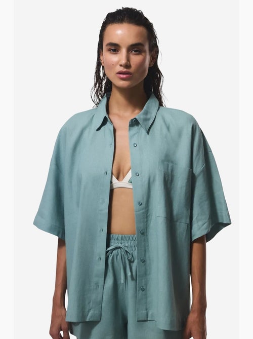 Camisa de mujer con cuello de camisa normal pl7l2d2s25iy penti - Kiabi