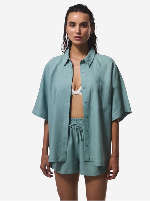 Camisa de mujer con cuello de camisa normal pl7l2d2s25iy penti - Kiabi