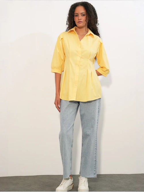 Camisa de mujer de mezcla de algodón bdart - Kiabi Camisa de mujer de mezcla de algodón bdart - Kiabi