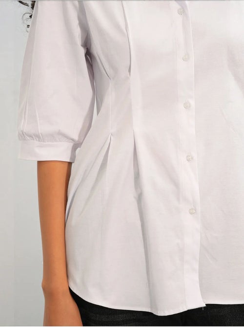 Camisa de mujer de mezcla de algodón bdart - Kiabi Camisa de mujer de mezcla de algodón bdart - Kiabi