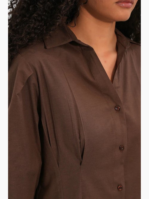Camisa de mujer de mezcla de algodón bdart - Kiabi Camisa de mujer de mezcla de algodón bdart - Kiabi