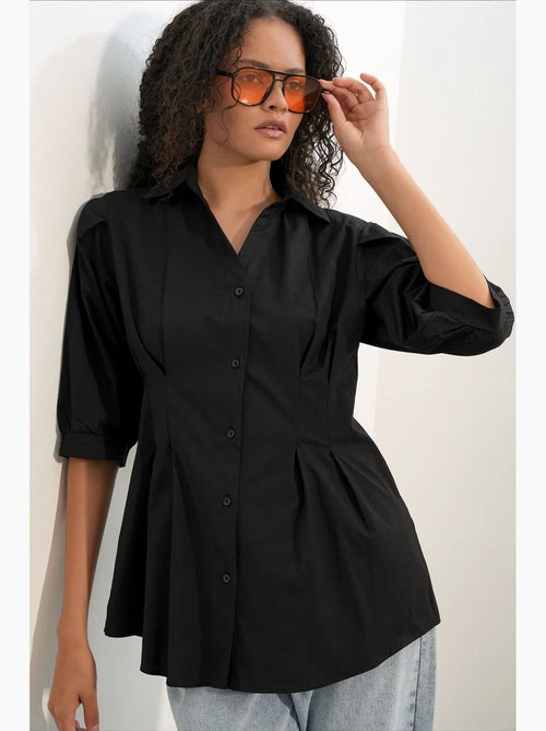 Camisa de mujer de mezcla de algodón bdart - Kiabi Camisa de mujer de mezcla de algodón bdart - Kiabi