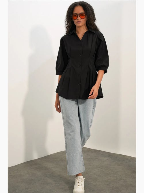 Camisa de mujer de mezcla de algodón bdart - Kiabi Camisa de mujer de mezcla de algodón bdart - Kiabi