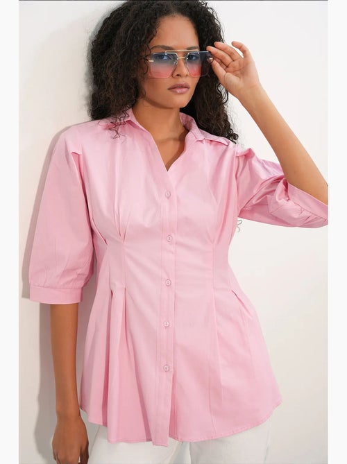 Camisa de mujer de mezcla de algodón bdart - Kiabi