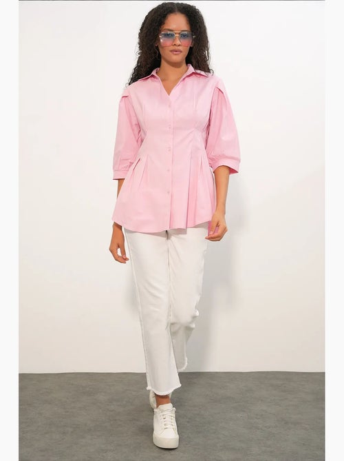 Camisa de mujer de mezcla de algodón bdart - Kiabi