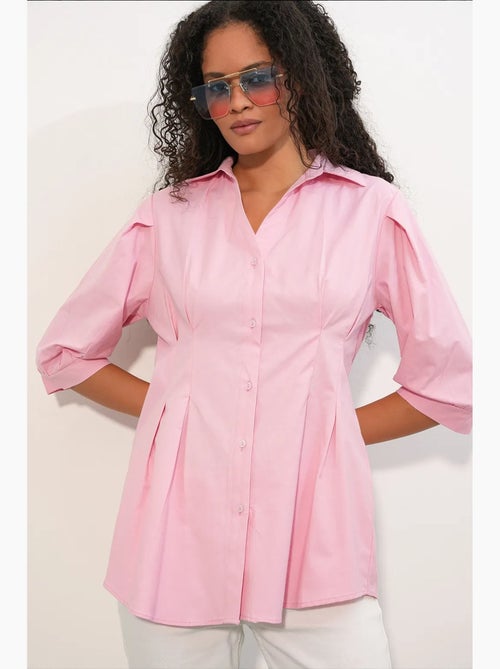 Camisa de mujer de mezcla de algodón bdart - Kiabi
