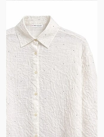 Camisa de mujer de mezcla de algodón mixray