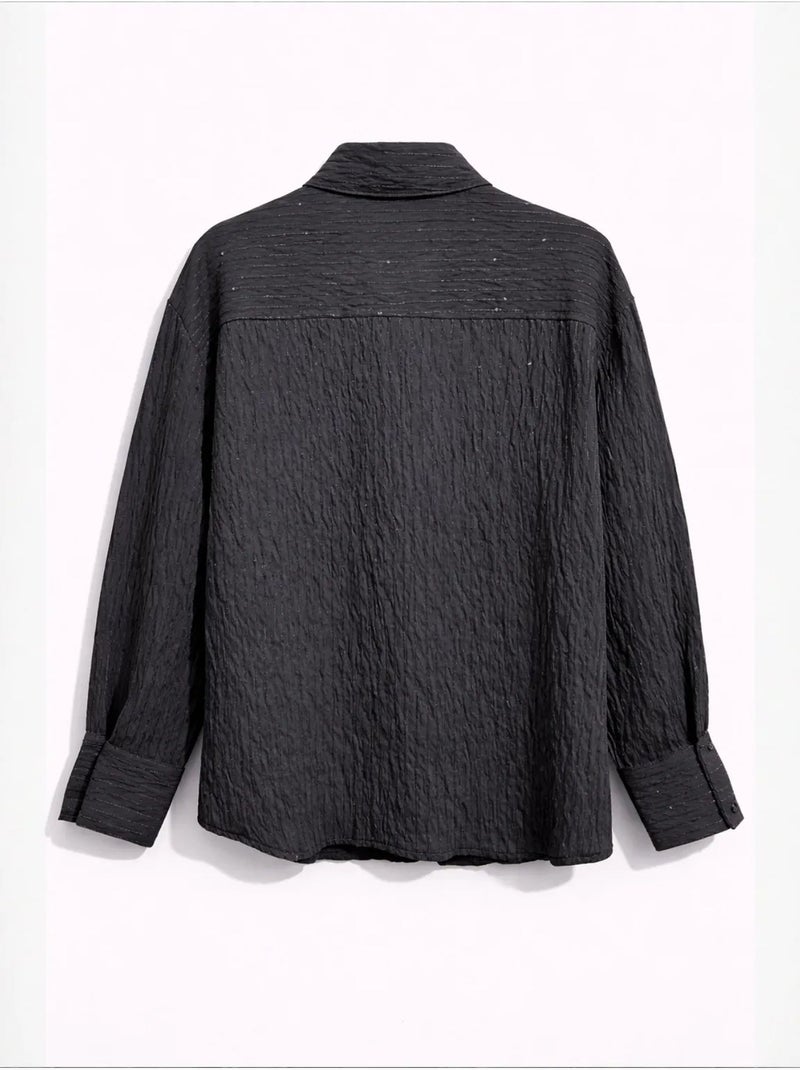 Camisa de mujer de mezcla de algodón mixray Gris negro - Kiabi
