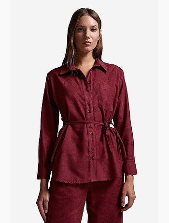 Camisa de mujer de poliéster y viscosa dilvin