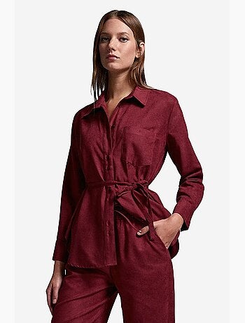 Camisa de mujer de poliéster y viscosa dilvin