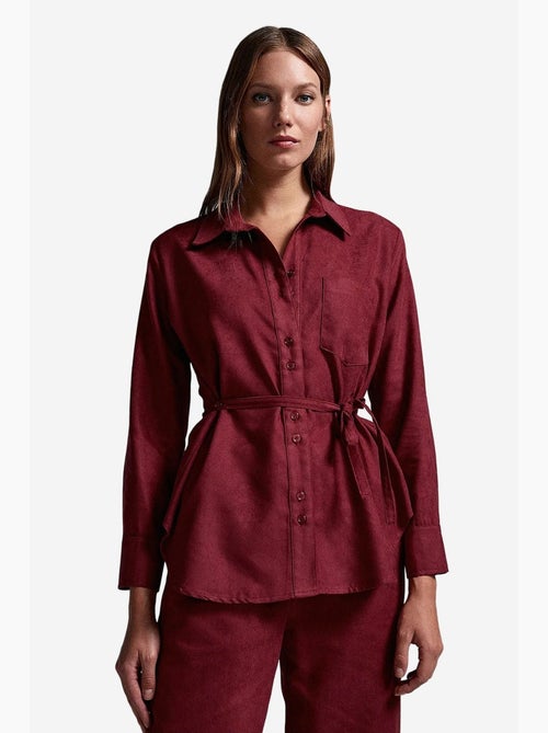 Camisa de mujer de poliéster y viscosa dilvin - Kiabi Camisa de mujer de poliéster y viscosa dilvin - Kiabi