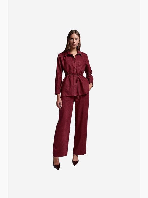 Camisa de mujer de poliéster y viscosa dilvin - Kiabi Camisa de mujer de poliéster y viscosa dilvin - Kiabi