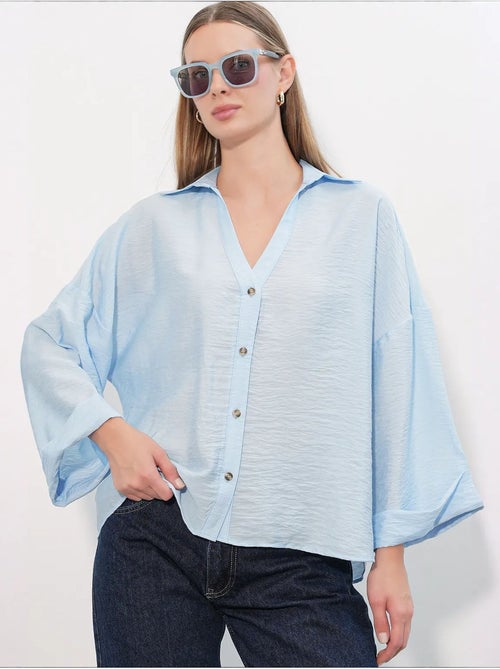 Camisa de mujer de viscosa-nylon bdart - Kiabi Camisa de mujer de viscosa-nylon bdart - Kiabi