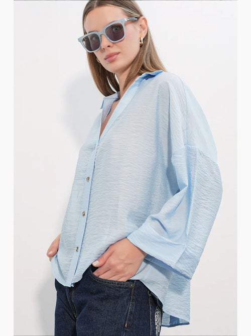 Camisa de mujer de viscosa-nylon bdart - Kiabi Camisa de mujer de viscosa-nylon bdart - Kiabi