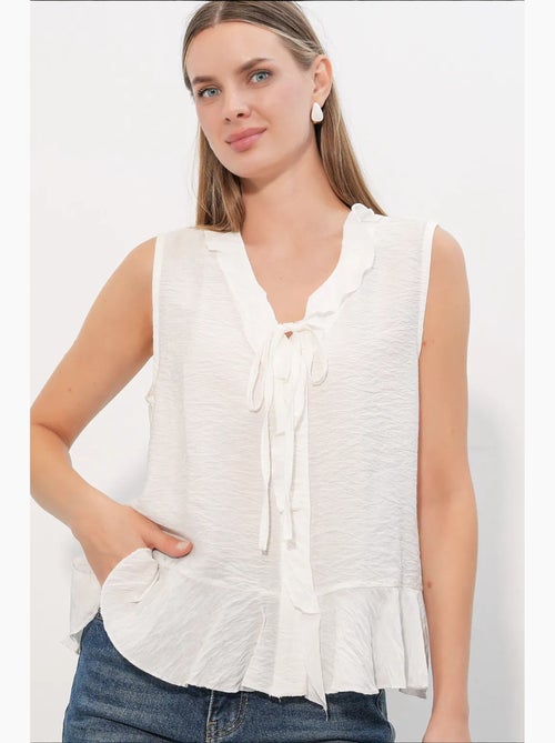 Camisa de mujer de viscosa-nylon bdart - Kiabi Camisa de mujer de viscosa-nylon bdart - Kiabi