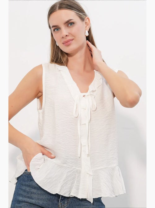 Camisa de mujer de viscosa-nylon bdart - Kiabi Camisa de mujer de viscosa-nylon bdart - Kiabi