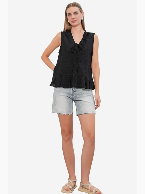 Camisa de mujer de viscosa-nylon bdart - Kiabi Camisa de mujer de viscosa-nylon bdart - Kiabi