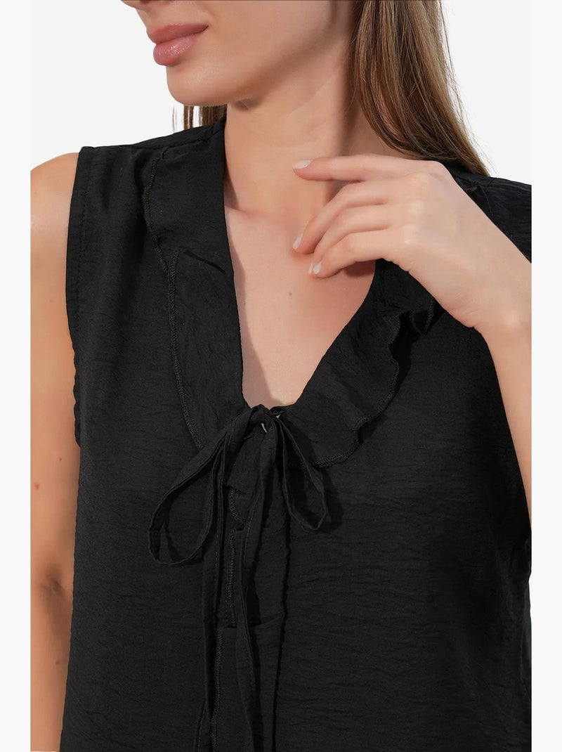 Camisa de mujer de viscosa-nylon bdart Negro - Kiabi