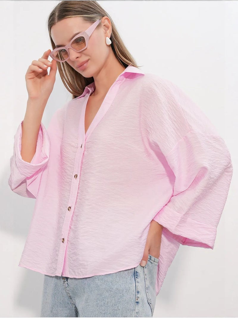 Camisa de mujer de viscosa-nylon bdart Rosa claro - Kiabi