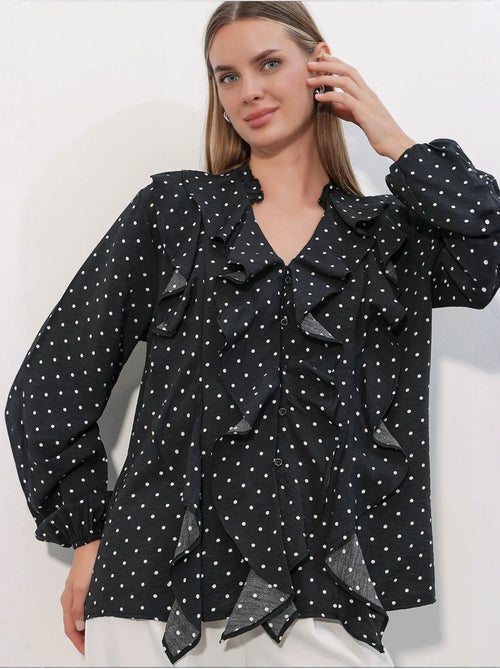 Camisa de mujer de viscosa y nailon bdart - Kiabi Camisa de mujer de viscosa y nailon bdart - Kiabi