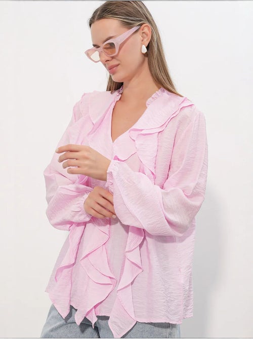 Camisa de mujer de viscosa y nailon bdart - Kiabi Camisa de mujer de viscosa y nailon bdart - Kiabi
