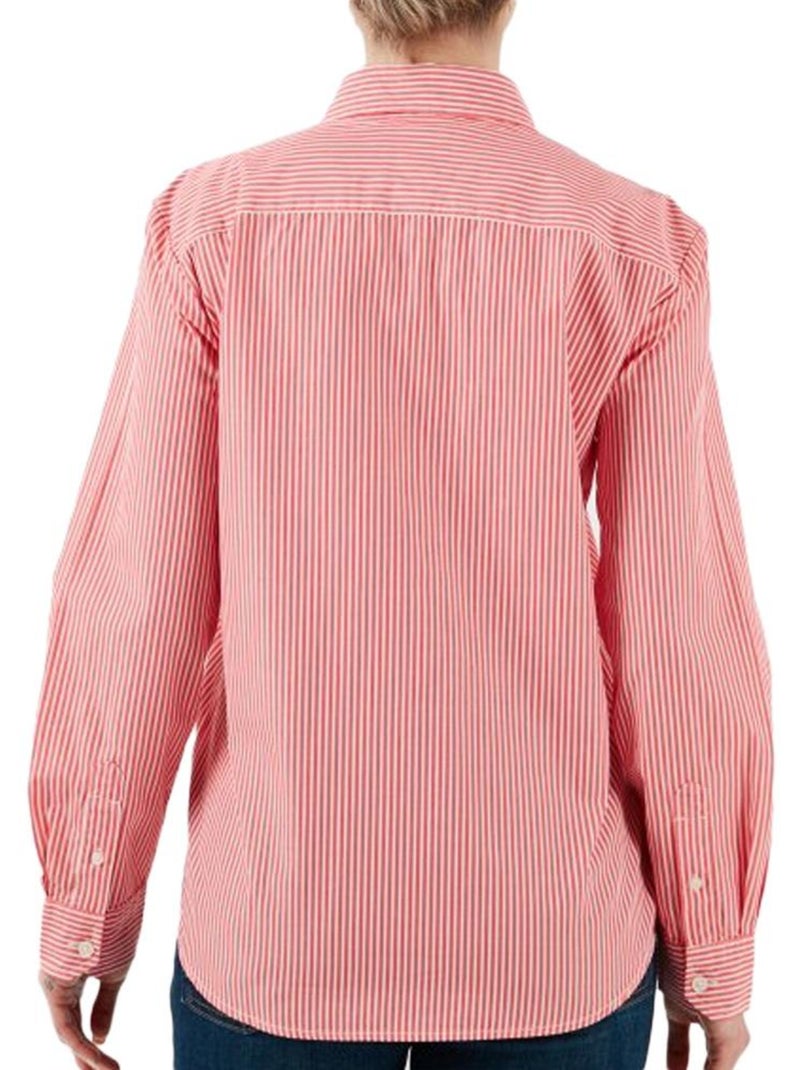 Camisa de Mujer Tommy Hilfiger a Rayas Finas Rojo - Kiabi