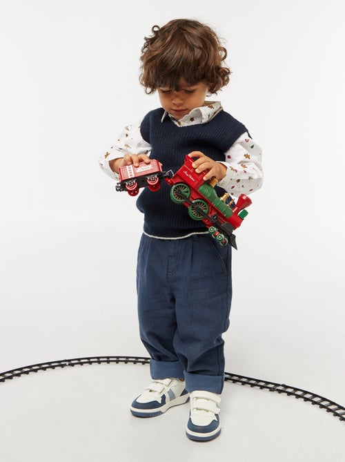 Camisa de Navidad all-over de algodón - Kiabi