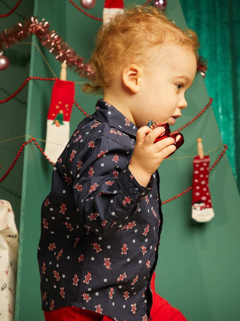 Camisa de 'Navidad' AZUL - Kiabi