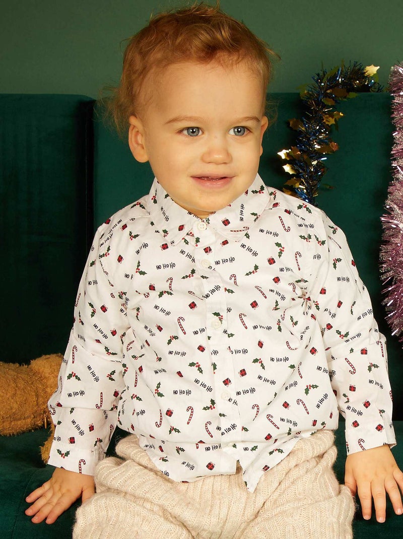 Camisa de 'Navidad' BLANCO - Kiabi