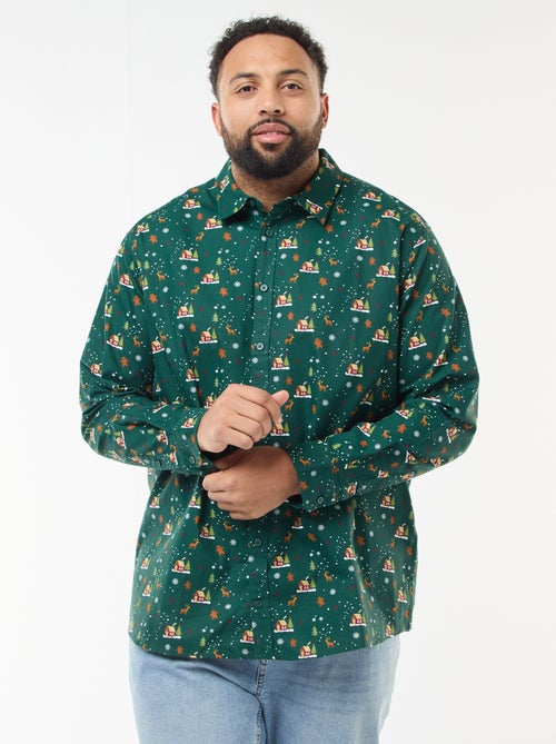 Camisa de Navidad con estampado - Kiabi