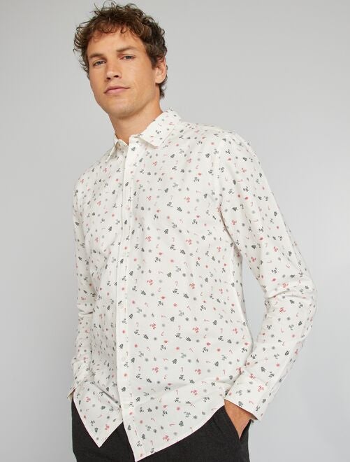 Kiabi camisa blanca hombre