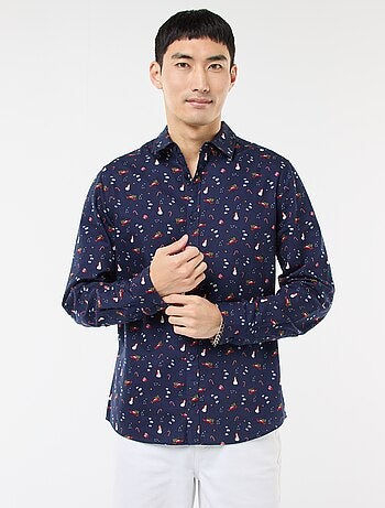 Camisa de Navidad estampada