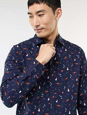 Camisa de Navidad estampada