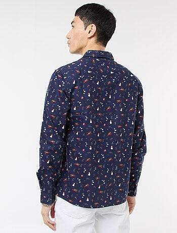 Camisa de Navidad estampada