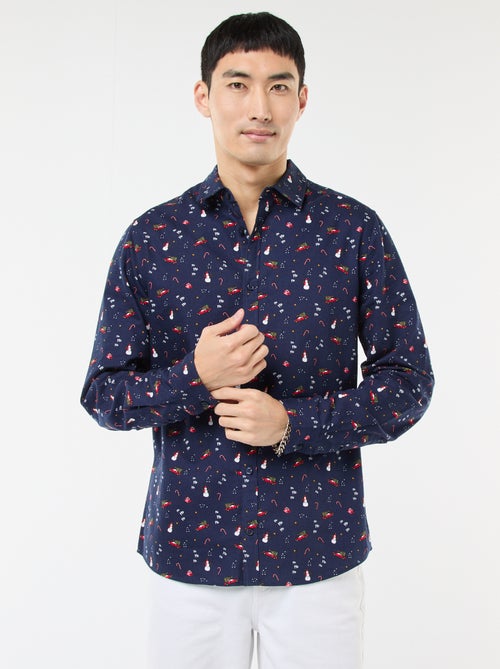 Camisa de Navidad estampada - Kiabi