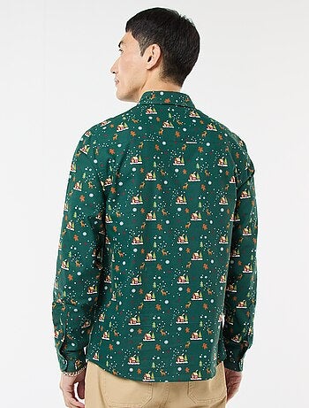 Camisa de Navidad estampada