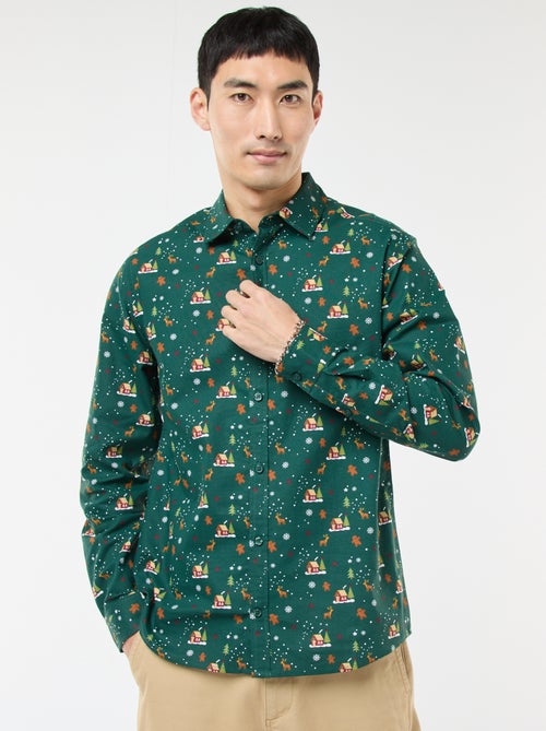 Camisa de Navidad estampada - Kiabi