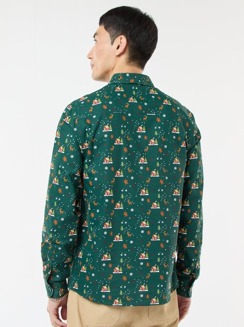 Camisa de Navidad estampada - Kiabi