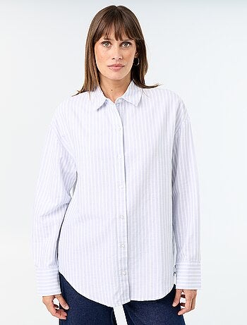 Camisa de oxford con cuello camisero