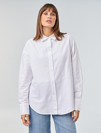 Camisa de oxford con cuello camisero