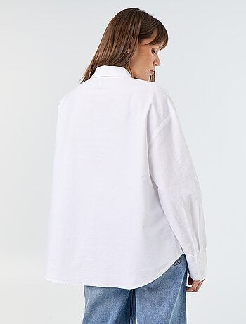 Camisa de oxford con cuello camisero