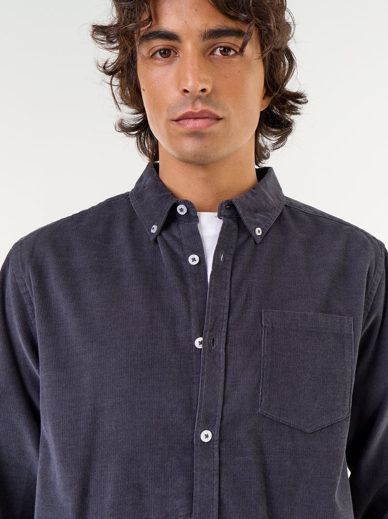 Camisa de pana Azul - Kiabi
